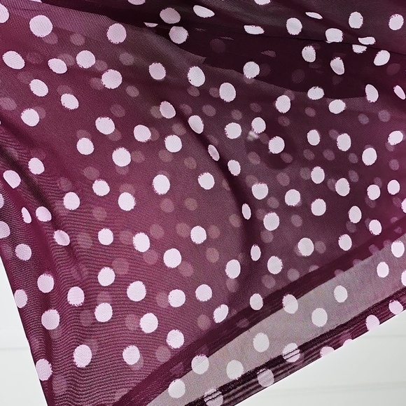 Lane Bryant Purple/ White  Boxy Blouse Sheer‎ With white Tank Unde. NWT 19/20. - Picture 2 of 8